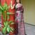 Brown pure handwoven baluchari silk saree with exquisite resham minakari work in dual color