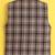 Brown cotton woven sleeveless checks waistcoat