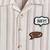 Cream organic cotton woven striped shirt and short set
