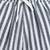 Blue organic cotton woven striped shirt and short set