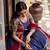 Navyblue Poly Chanderi With Kalamkari Printed With Zari Weaving Work South Style Lehenga choli