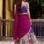 Purple Poly Chanderi With Kalamkari Printed With Zari Weaving Work South Style Lehenga choli