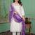 Roman silk embroidered kurta with pant & bandhani dupatta set