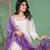 Roman silk embroidered kurta with pant & bandhani dupatta set
