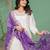 Roman silk embroidered kurta with pant & bandhani dupatta set