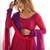 Darkpink ombre pure fox georgette fully stitched anarkali gown style suit with pants & dupatta