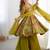 Mahendi floral print pure romansilk chanderi stitched kediya kurta with palazzo pants & dupatta