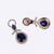 Appealing round and oval shape gold plated dangle earring with maangtikka for women and girls