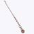 Creative round and oval shape gold plated dangle earring with maangtikka for women and girls
