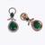Charming round and oval shape gold plated dangle earring with maangtikka for women and girls