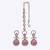 Astonish round and oval shape gold plated dangle earring with maangtikka for women and girls