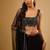 Black Sequin embroidered Georgette Lehenga