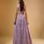 Purple Sequin embroidered Georgette Lehenga