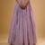 Purple Sequin embroidered Georgette Lehenga