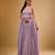 Purple Sequin embroidered Georgette Lehenga
