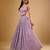 Purple Sequin embroidered Georgette Lehenga
