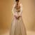 Ivory Hand embroidered Georgette Lehenga