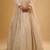 Ivory Hand embroidered Georgette Lehenga