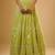 Green Floral embroidered Georgette Lehenga