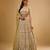 Gold Floral embroidered Georgette Lehenga