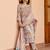 Cotton ikat printed kurta with bottom & chanderi cotton dupatta set
