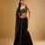 Black Sequin embroidered Georgette Lehenga