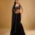Black Sequin embroidered Georgette Lehenga