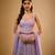 Purple Sequin embroidered Georgette Lehenga