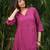 Purple pink buti kurta with purple palazzos set-set of 2