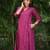 Purple pink buti kurta with purple palazzos set-set of 2