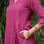 Purple pink buti kurta with purple palazzos set-set of 2