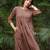 Brown stripes lurex kurta with palazzos set-set 2