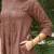 Brown stripes lurex kurta with palazzos set-set 2
