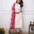 Beautiful Embroidery Viscose Chanderi Fabric Straight Kurta Pant with Dupatta Set