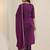 Purple color viscose chanderi fabric beautiful and ethnic readymade kurta set
