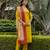 Mustard color rayon   fabric designer embroidered readymade kurta set with dupatta