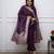 Voilet color pv chanderi fabric beautiful and ethnic readymade kurta set