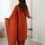 Orange color chanderi fabric beautiful and ethnic readymade kurta set