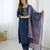 Teal blue color chanderi fabric beautiful and ethnic readymade kurta set