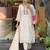 Off white color chinon fabric beautiful and ethnic readymade kurta set