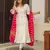Off white color chanderi fabric beautiful and ethnic readymade kurta set