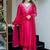 Pink color viscose chanderi fabric beautiful and ethnic readymade kurta set