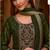 Mahendi color vichitra silk fabric heavy embroidered readymade suit