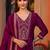 Pink color vichitra silk fabric heavy embroidered readymade suit