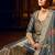 Blue color shimmer silk fabric woven designer readymade salwar kameez
