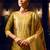 Mustard color shimmer silk fabric woven designer readymade salwar kameez
