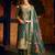 Green color shimmer silk fabric woven designer readymade salwar kameez