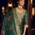 Green color shimmer silk fabric woven designer readymade salwar kameez