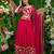 Pink Color Georgette Fabric Heavy Wedding Wear Bridesmaid Style Lehenga Choli