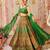 Green Color Ethnic And Graceful Ceremonial Wear Designer Printed Lehenga